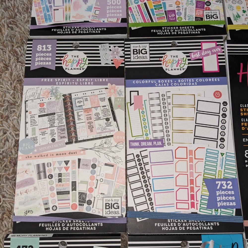 The Happy Planner Sticker Books - Set of 9 (New & Used) - Picture 8 of 11